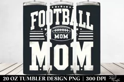 Football Mom Varsity Font Distressed Large Letters Tumbler Product Image 2