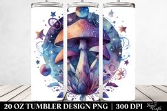 Magical Celestial Mushroom Clipart, High-Res 20 Oz Tumbler Product Image 2