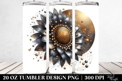 Shiny Sunflower Abstract Tumbler Product Image 2