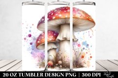 Detailed Pastel Mushroom | 20 oz Tumbler Product Image 2