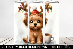 Enthusiastic Baby Chesapeake Bay Retriever with Christmas Product Image 2