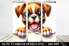 Baby Boxer Funny Watercolor PNG Product Image 2