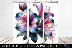 20 Oz Tumbler Sublimation | Glossy Azalea with Metallic Product Image 2