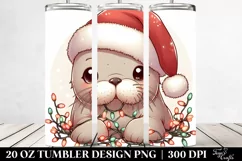 Cute Baby Walrus in Lights Clipart Product Image 2