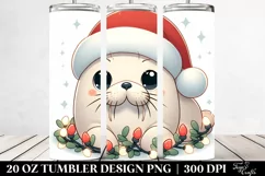 Cute Baby Walrus in Lights Clipart Product Image 2