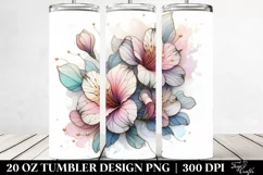 Abstract Wooden Stained Azalea, Transparent 20 Oz Tumbler Product Image 2