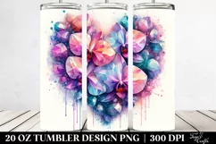 Diamond Orchid Heart | 20 oz Tumbler Product Image 2