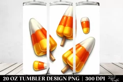Funny Halloween Clipart - Candy Corn, High-Res 20 Oz Tumbler Product Image 2