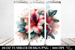20 Oz Tumbler Sublimation | Glossy Azalea with Metallic Product Image 2