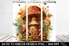 Colorful Mushroom Tumbler | 20 oz Tumbler Product Image 1