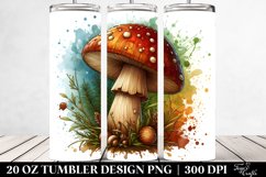 Detailed Mushroom Design | 20 oz Tumbler Product Image 2