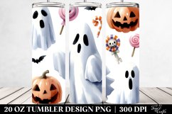 Simple Ghost Clipart 20 Oz Tumbler Product Image 2