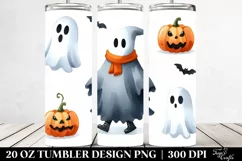 Simple Funny Ghost Clipart 20 Oz Tumbler Product Image 2