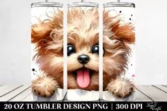 Cute Crazy Bichpoo Smiling | 20 Oz Tumbler Product Image 2