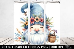 Excited Gnome Watercolor Tumbler Product Image 2
