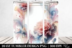 Glossy Carnation Art | 20 oz Tumbler Product Image 2
