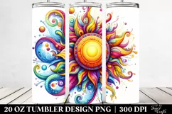 Whimsical Vibrant Sun | 20 Oz Tumbler Product Image 2