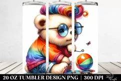 Adorable Baby Bear Playing | 20 oz Tumbler Product Image 2