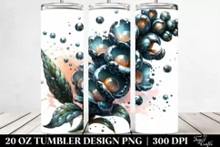20 Oz Tumbler Sublimation | Glossy Snapdragon with Metallic Product Image 2