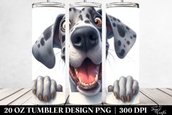 Cute Crazy Great Dane Smiling | 20 Oz Tumbler Product Image 2
