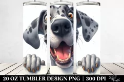 Cute Crazy Great Dane Smiling | 20 Oz Tumbler Product Image 2