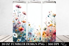 Colorful Wild Flowers Frame Tumbler | 20 oz Tumbler Product Image 2