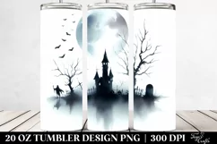 Simple Halloween Scene | 20 oz Tumbler Product Image 2