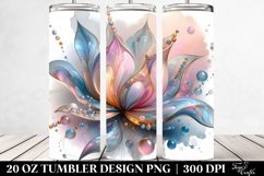 Shiny Tulip Clipart, Transparent 20 Oz Tumbler Product Image 2