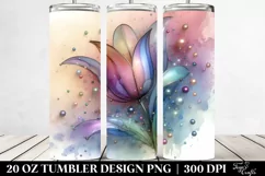 Shiny Tulip Clipart, Transparent 20 Oz Tumbler Product Image 2