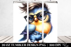 Cute Baby Bird Posing | 20 oz Tumbler Product Image 2