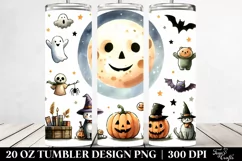 Simple Funny Full Moon Clipart 20 Oz Tumbler Product Image 2