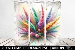 20 Oz Tumbler Sublimation | Colorful Heather on Marble Product Image 2