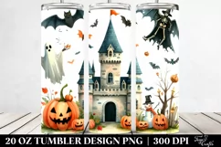 Simple Funny Castle Clipart 20 Oz Tumbler Product Image 2