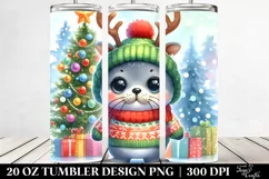 Expressive Baby Seal Winter PNG Product Image 2