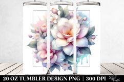 Glossy Gardenia Art | 20 oz Tumbler Product Image 2