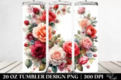 Colorful Red Roses Design | 20 oz Tumbler Product Image 2