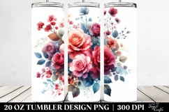 Colorful Red Roses Design | 20 oz Tumbler Product Image 2
