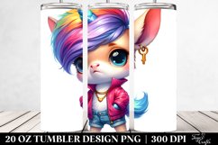 Vibrant Baby Unicorn Model 20 Oz Tumbler Product Image 2