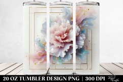 Glossy Carnation Art | 20 oz Tumbler Product Image 2