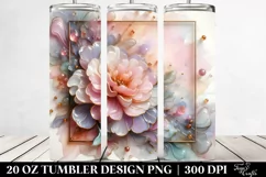Pastel Carnation Art | 20 oz Tumbler Product Image 2