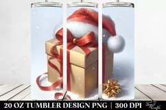 Digital Painting Gift with Santa Hat, High-Res 20 Oz Tumbler Product Image 2
