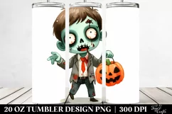 Simple Funny Zombie Clipart 20 Oz Tumbler Product Image 2