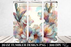 Shiny Retro Gladiolus Art | 20 oz Tumbler Product Image 2
