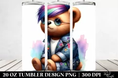 Vibrant Baby Bear Sitting 20 Oz Tumbler Product Image 2