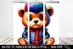Vibrant Baby Bear Sitting 20 Oz Tumbler Product Image 2