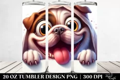 Cute Watercolor Bulldog Tumbler Product Image 2