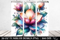Detailed Shiny Magnolia Tumbler Design Product Image 2