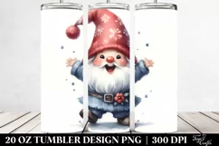 Whimsical Gnome Watercolor | 20 oz Tumbler Product Image 2