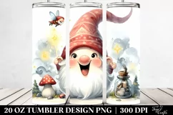 Whimsical Gnome Watercolor | 20 oz Tumbler Product Image 2