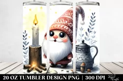 Whimsical Gnome Watercolor | 20 oz Tumbler Product Image 2